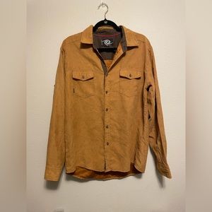 Caviar Dremes Fitted Club Wear Shirt- Camel
